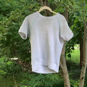 Womens short sleeve sweatshirt